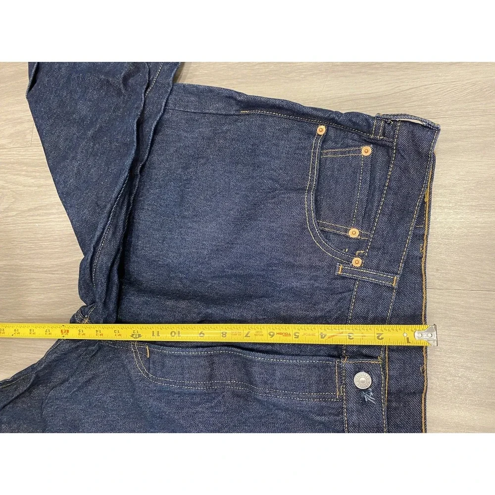 Vintage Levis 501 XX Jeans Mens 42x32 Blue Dark Wash Denim Straight Button Fly